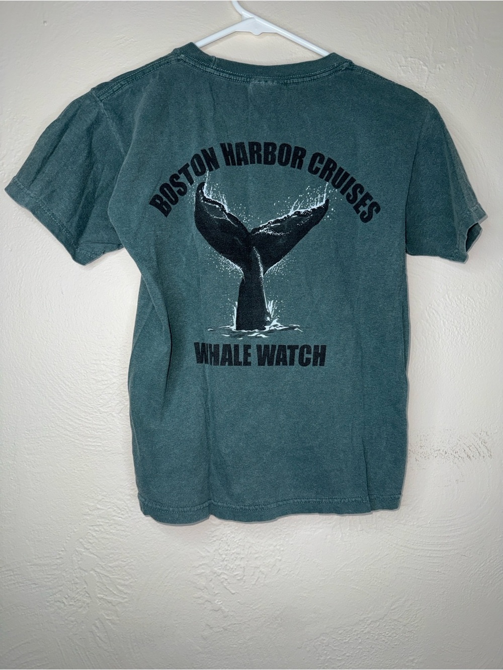 Boston Harbor Cruises Whale Watch Graphic Tee Youth Medium Gray Comfort Colors